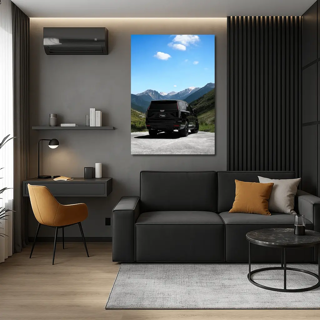 Cadillac Escalade ESV Black Mountain Road – Wall Art