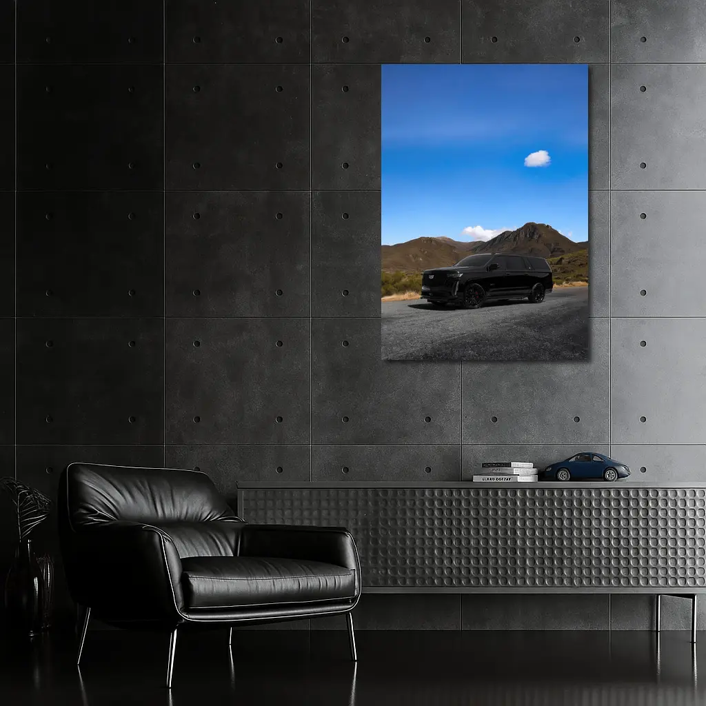 Cadillac Escalade ESV Black Mountain Road – Wall Art
