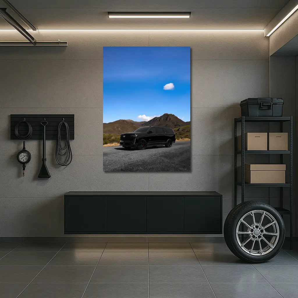 Cadillac Escalade ESV Black Mountain Road – Wall Art