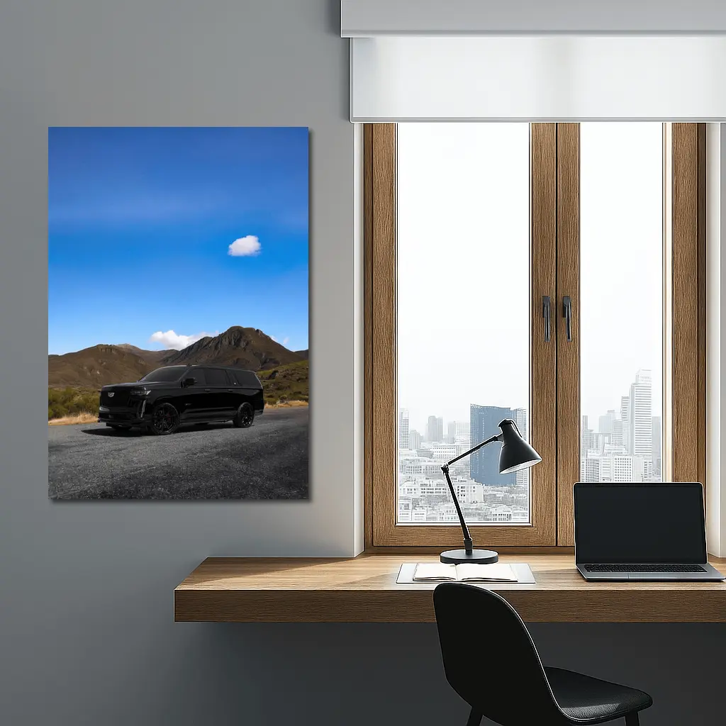 Cadillac Escalade ESV Black Mountain Road – Wall Art