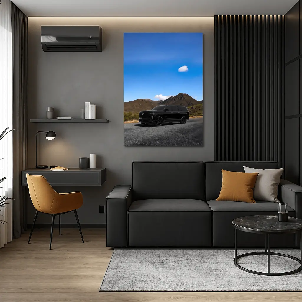 Cadillac Escalade ESV Black Mountain Road – Wall Art