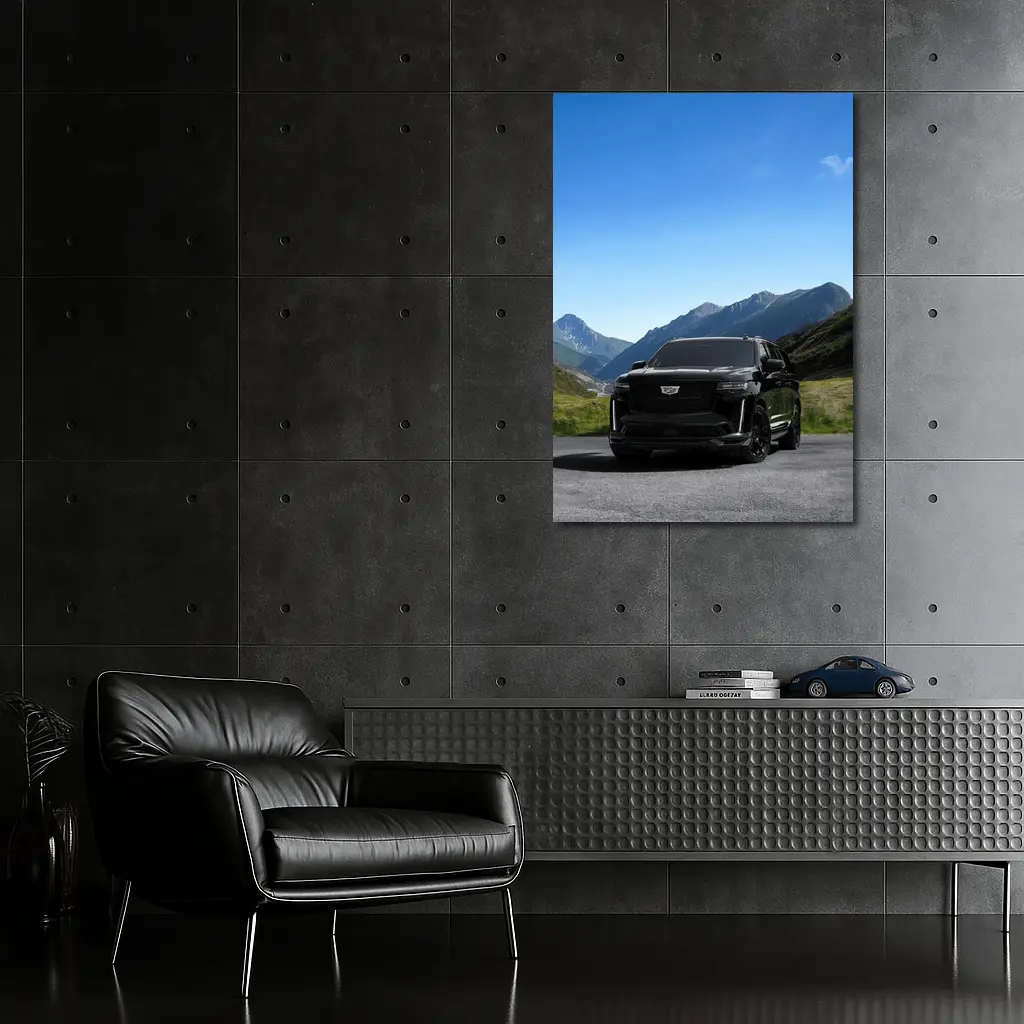 Cadillac Escalade ESV Black Mountain Road – Wall Art