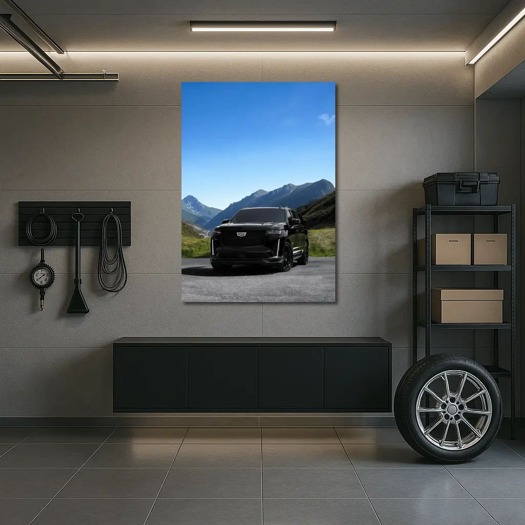 Cadillac Escalade ESV Black Mountain Road – Wall Art