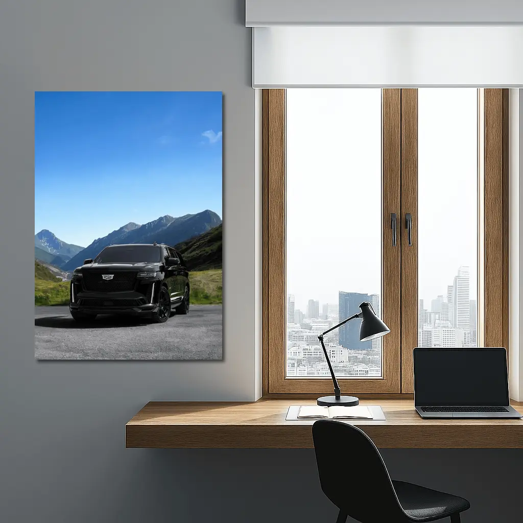 Cadillac Escalade ESV Black Mountain Road – Wall Art