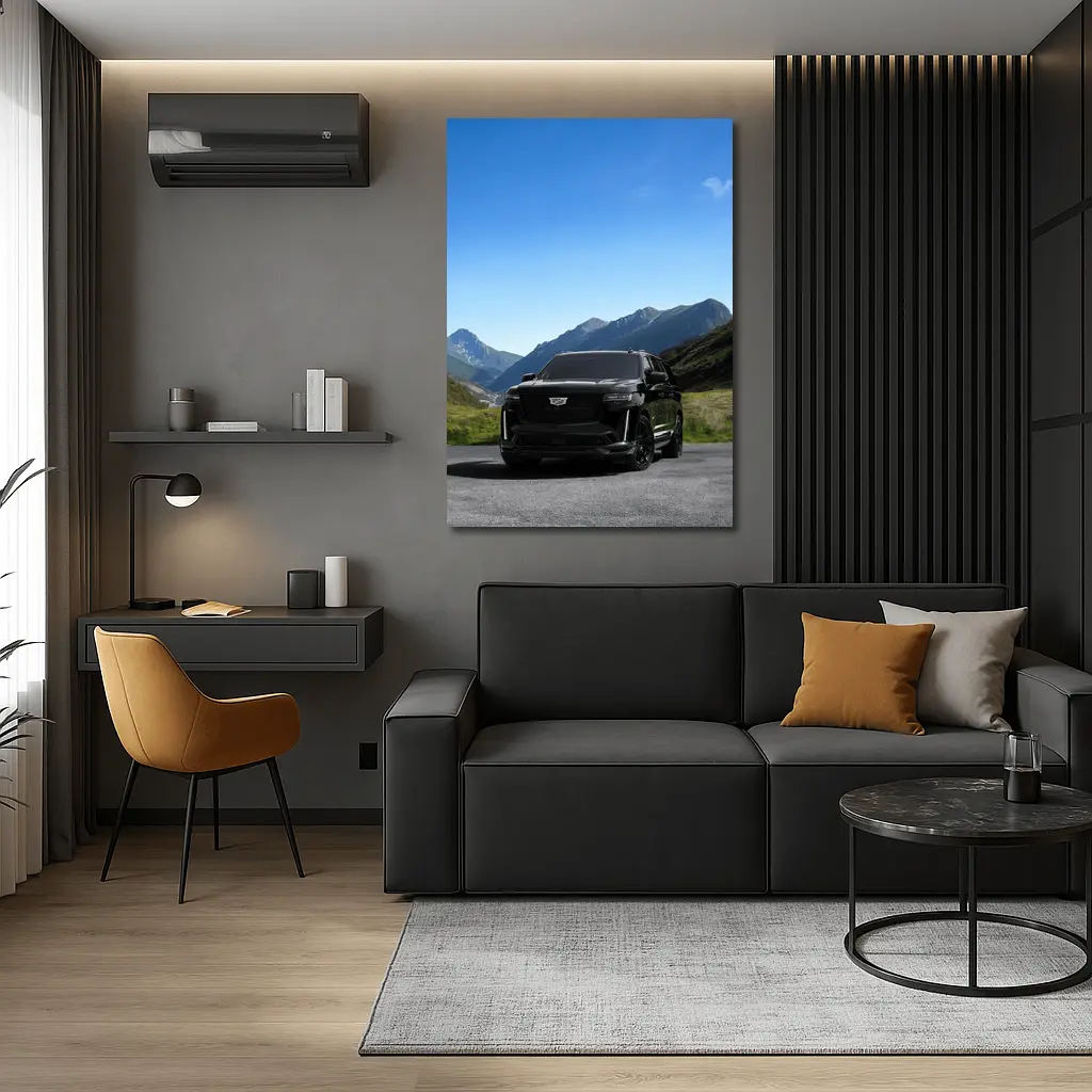 Cadillac Escalade ESV Black Mountain Road – Wall Art