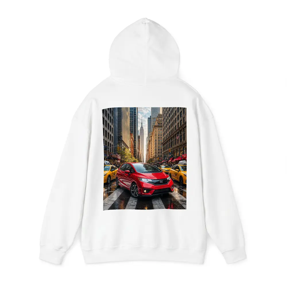 Honda Fit Red Car New York City – Hoodies