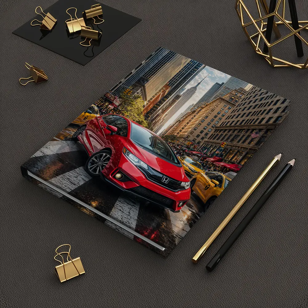 Honda Fit Red Car New York City – Notebooks