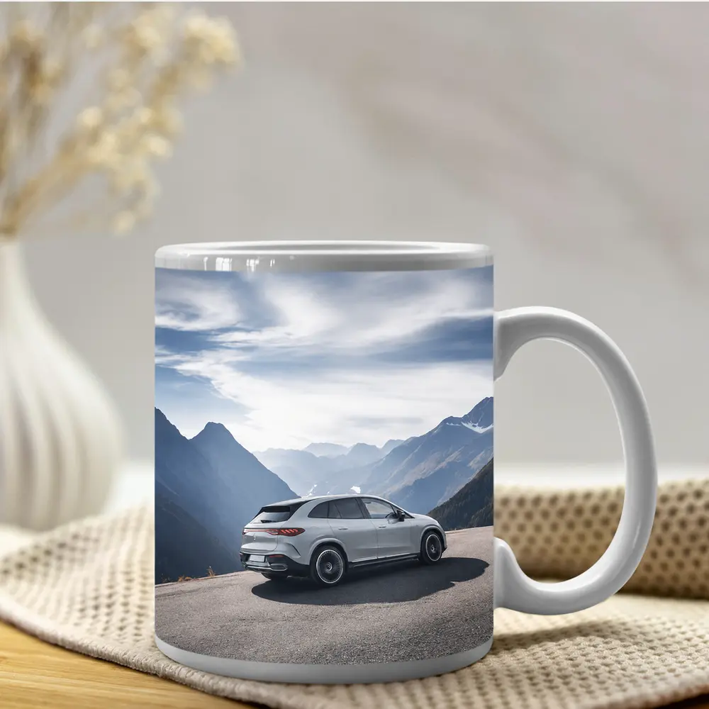 Mercedes AMG EQE SUV Alpine Mountain Road – Mugs