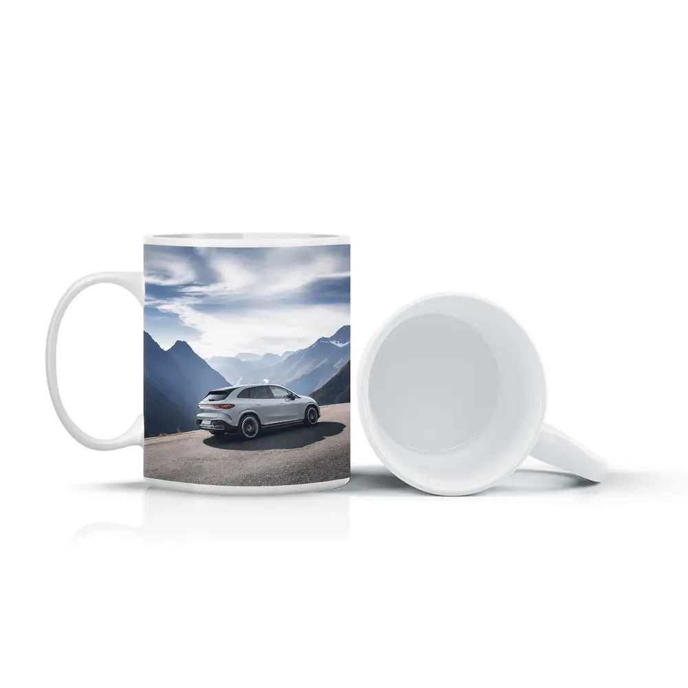 Mercedes AMG EQE SUV Alpine Mountain Road – Mugs
