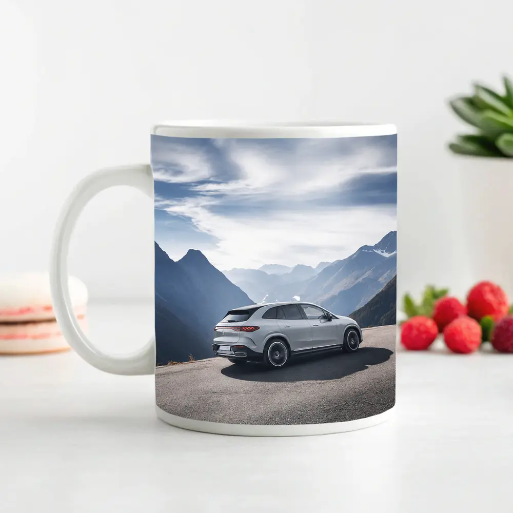 Mercedes AMG EQE SUV Alpine Mountain Road – Mugs