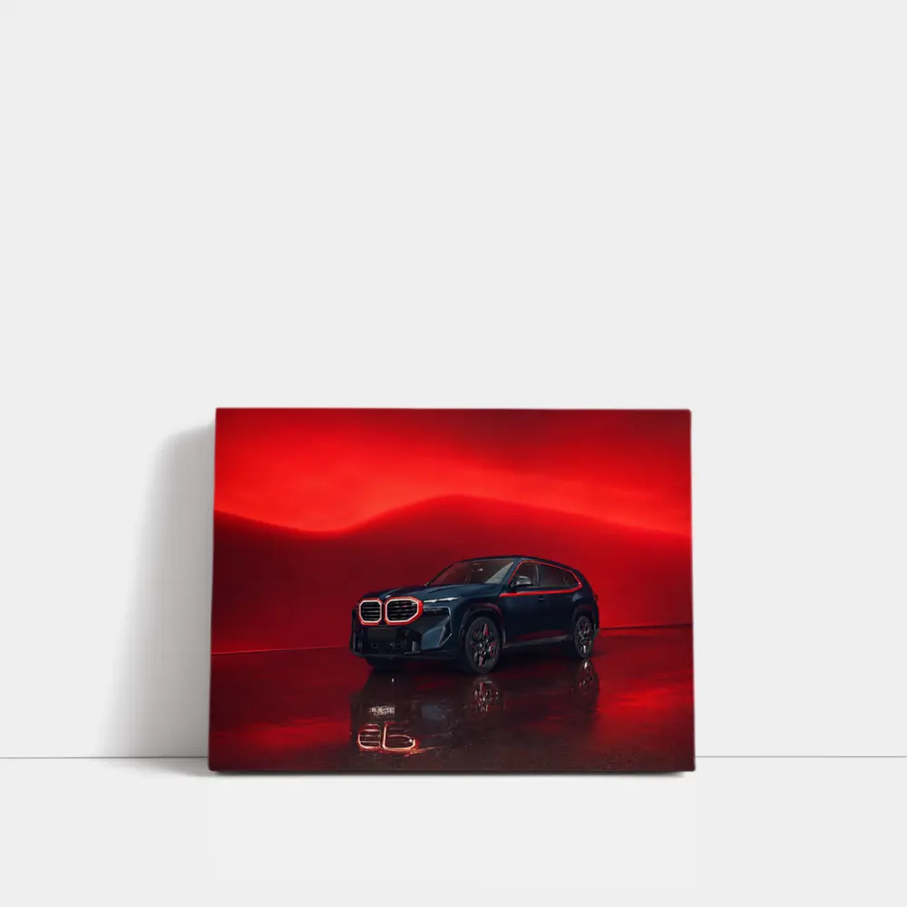BMW XM Label Red Dark Studio – Wall Art