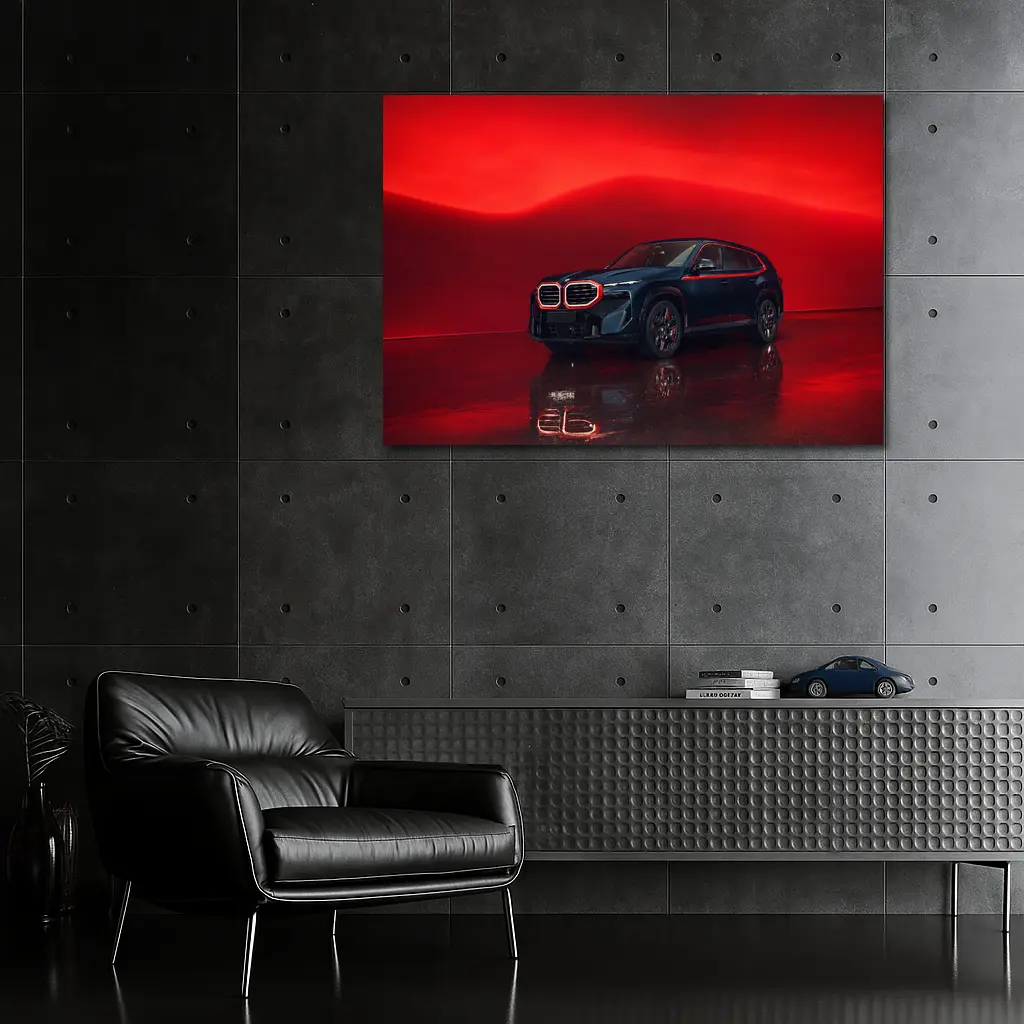 BMW XM Label Red Dark Studio – Wall Art