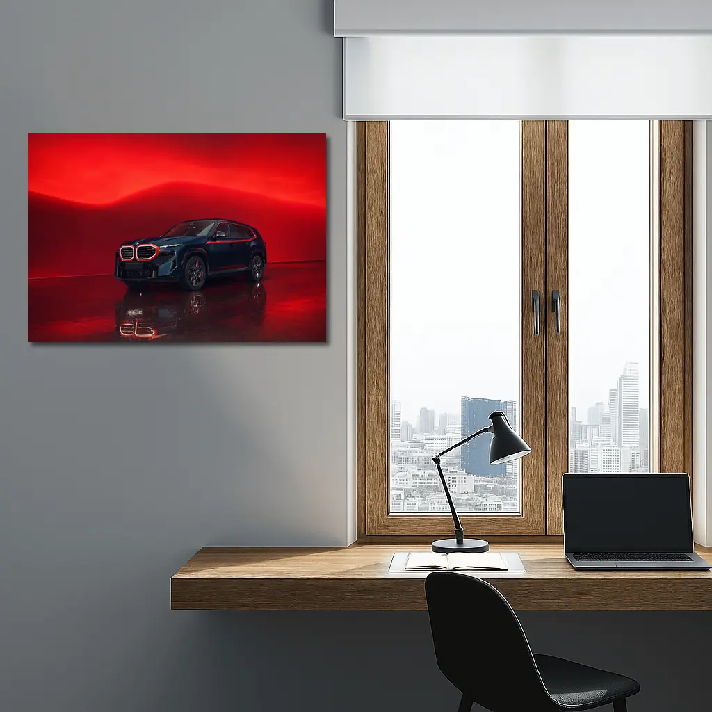 BMW XM Label Red Dark Studio – Wall Art