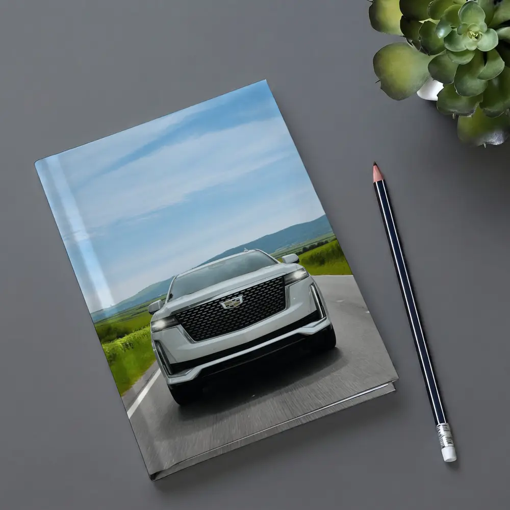 Cadillac Escalade White SUV Open Road – Notebooks