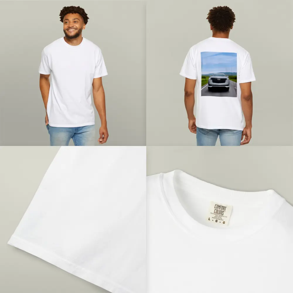 Cadillac Escalade White SUV Open Road – T-Shirts