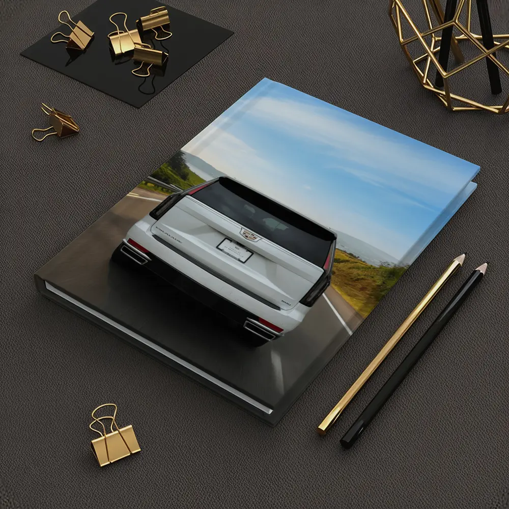 Cadillac Escalade White SUV Open Road – Notebooks