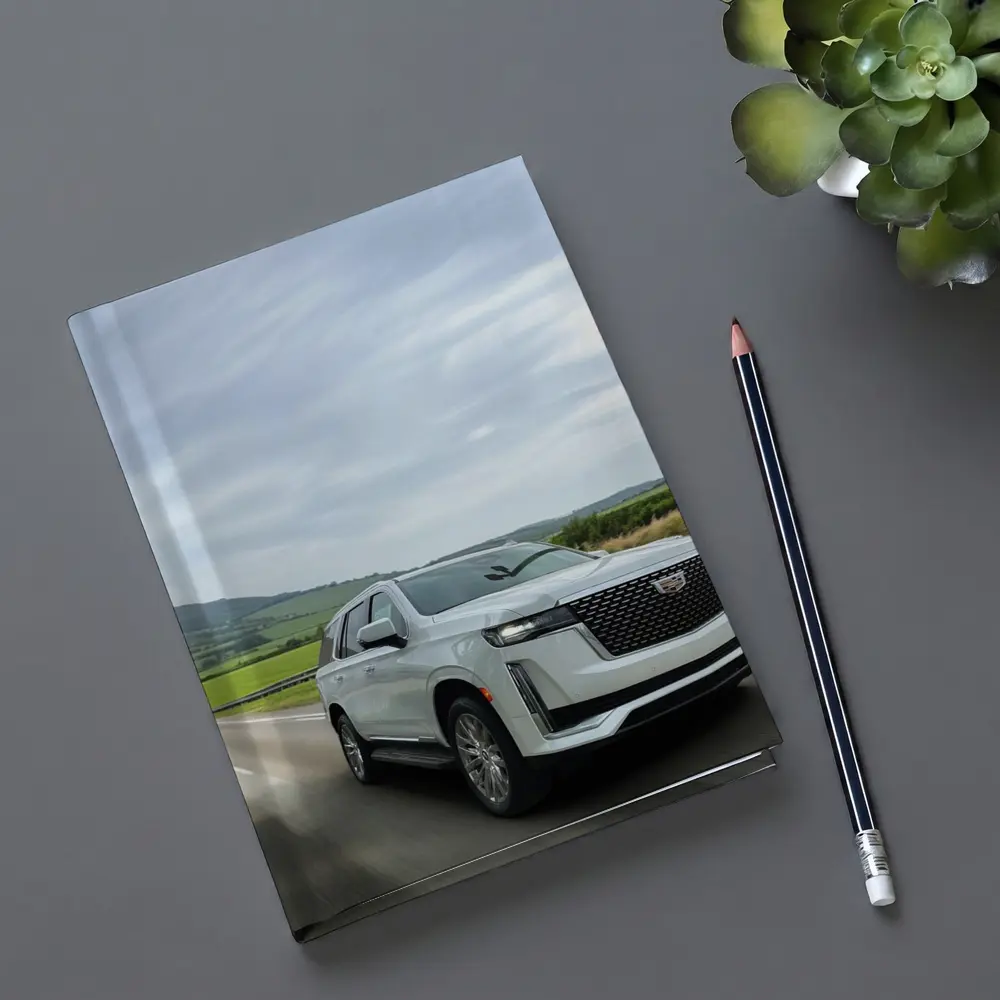 Cadillac Escalade White SUV Open Road – Notebooks