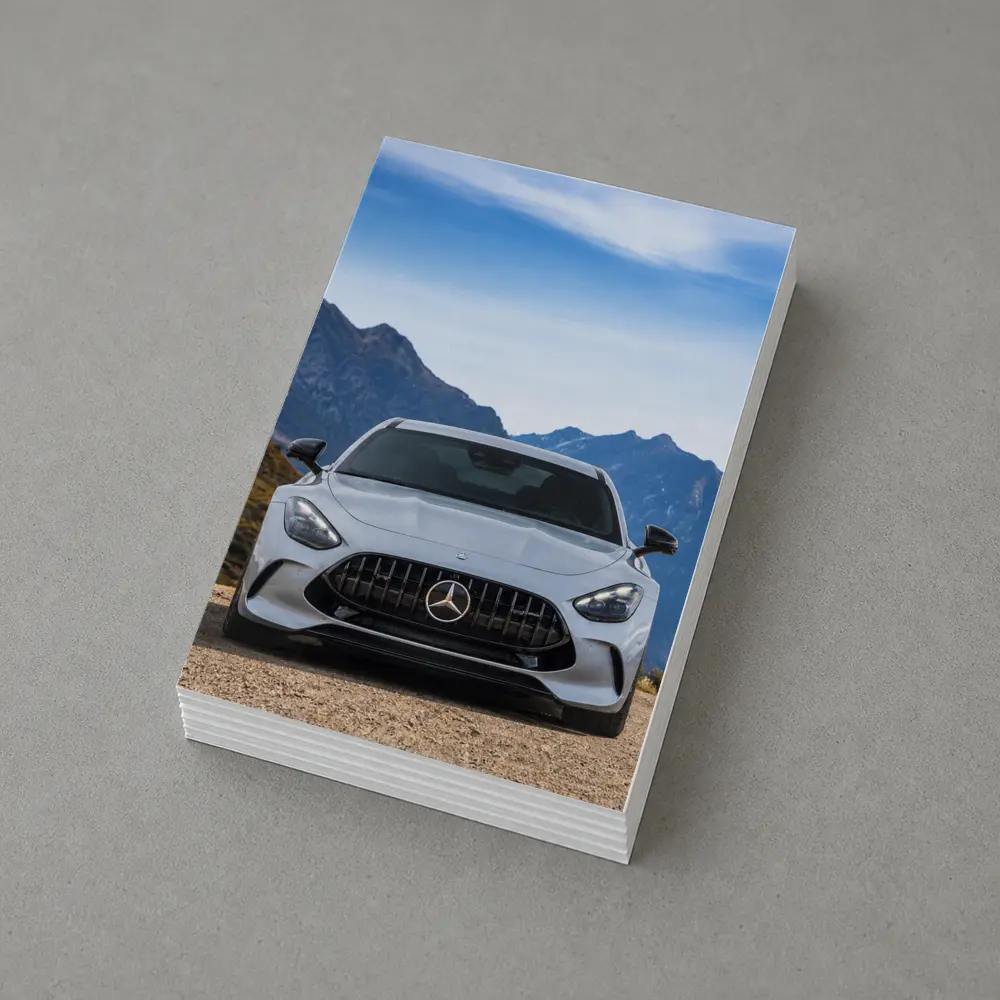 Mercedes AMG GT Coupe Mountain Road Front – Postcards