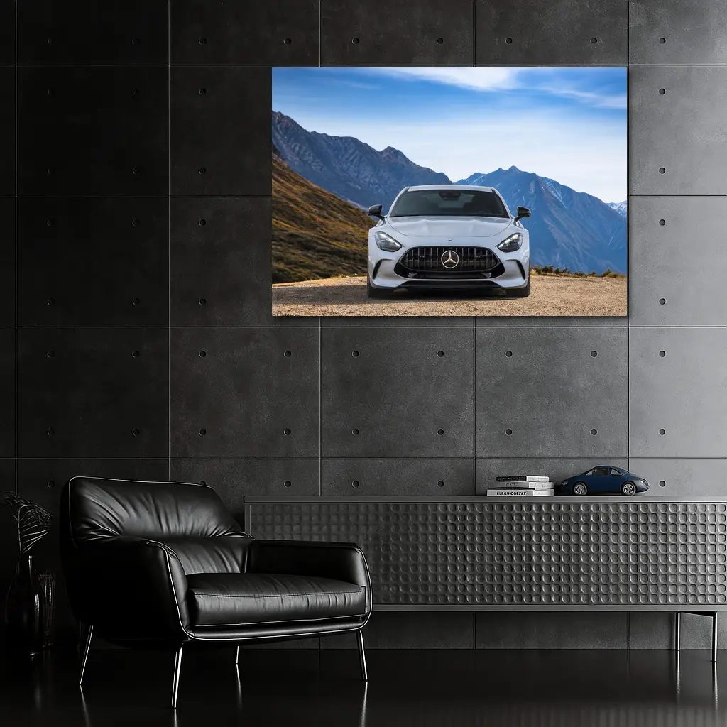 Mercedes AMG GT Coupe Mountain Road Front – Wall Art