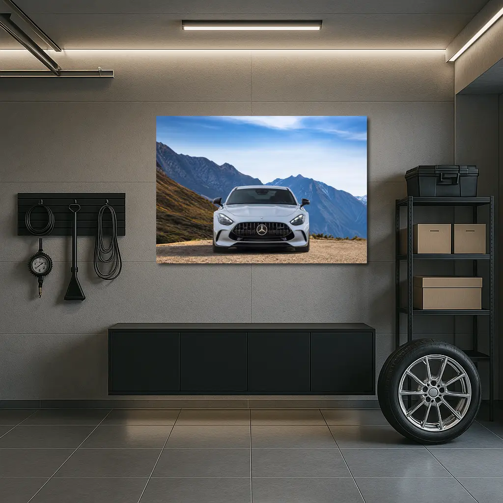 Mercedes AMG GT Coupe Mountain Road Front – Wall Art