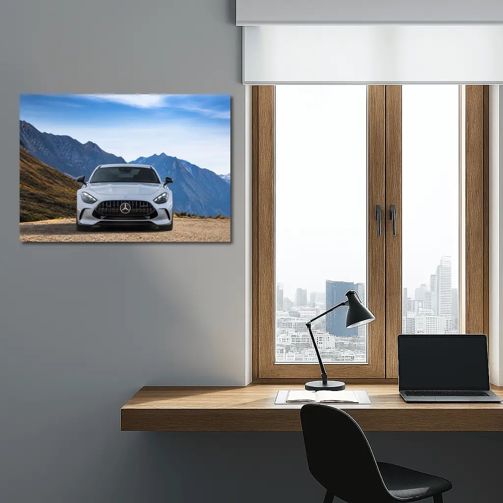 Mercedes AMG GT Coupe Mountain Road Front – Wall Art
