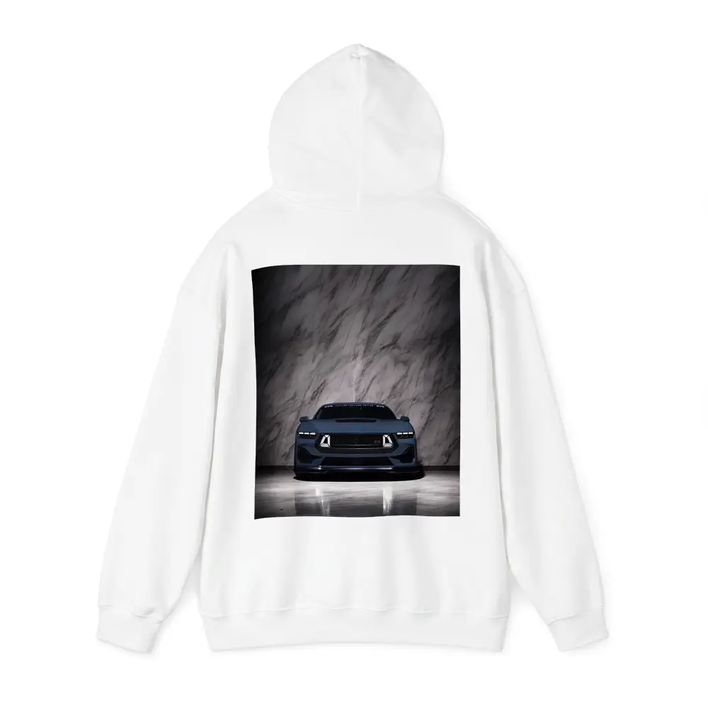 Ford Mustang RTR Dark Front Marble Background – Hoodies