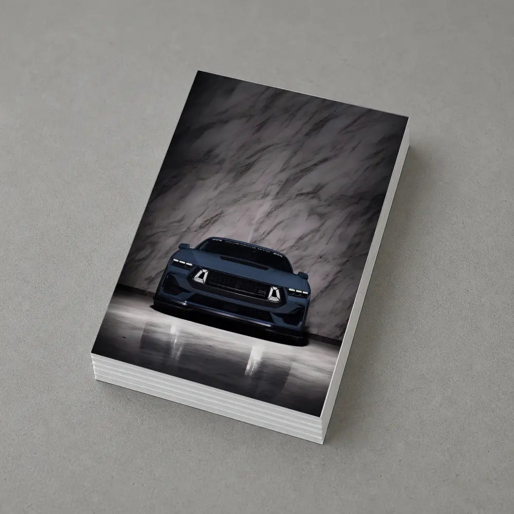 Ford Mustang RTR Dark Front Marble Background – Postcards