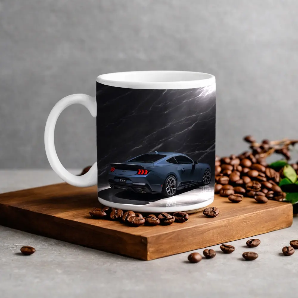 Ford Mustang RTR Dark Marble Background – Mugs