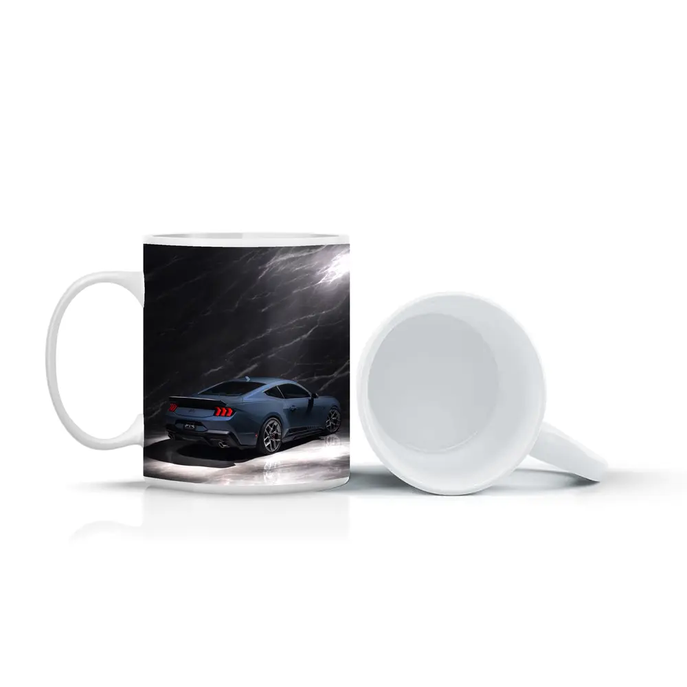 Ford Mustang RTR Dark Marble Background – Mugs