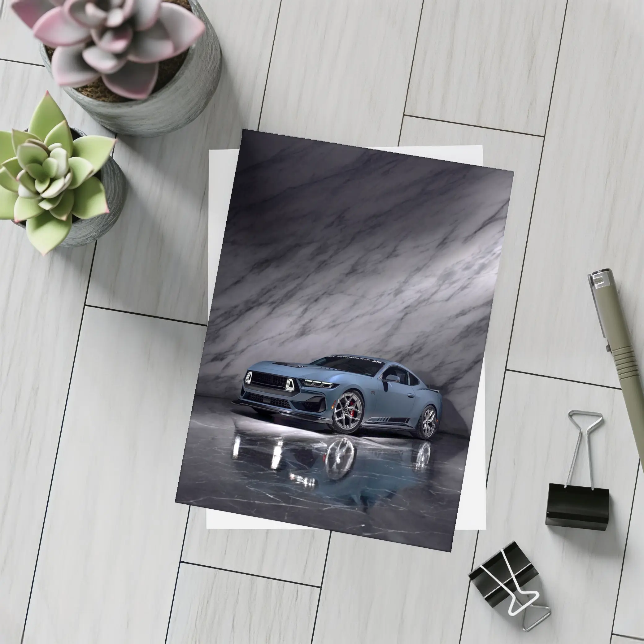 Ford Mustang RTR Spec Blue Marble Studio – Postcards