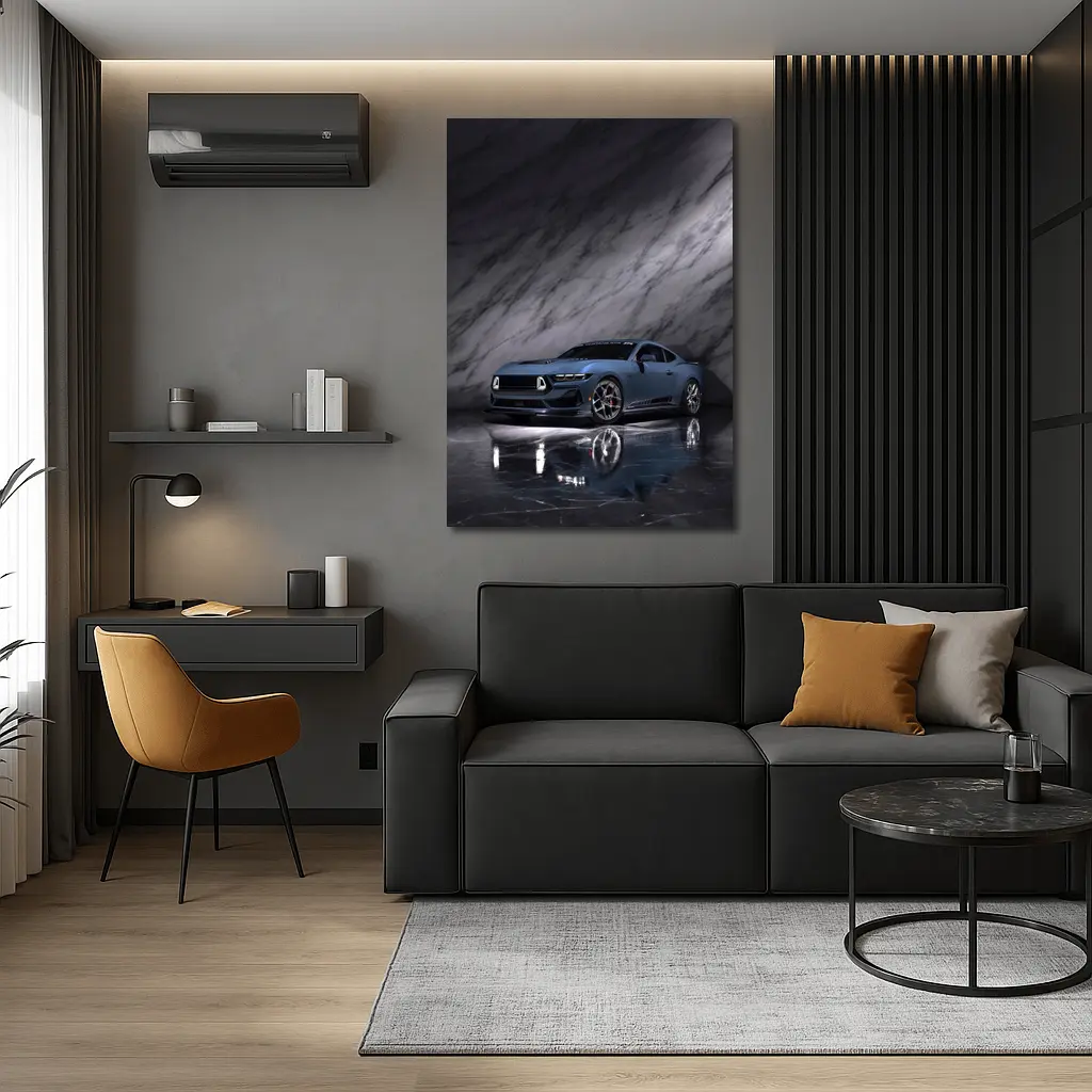 Ford Mustang RTR Spec Blue Marble Studio – Wall Art
