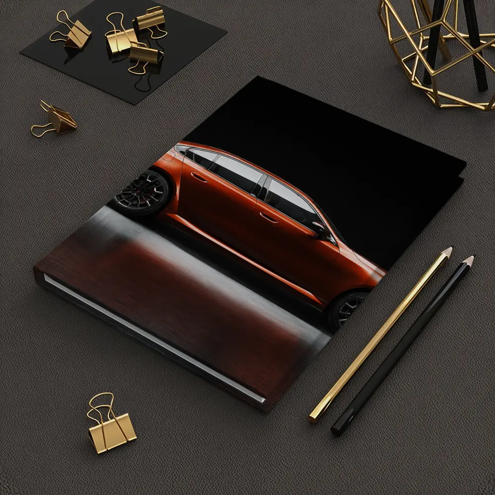 BMW Five Series Orange Dark Studio Side – Notebooks