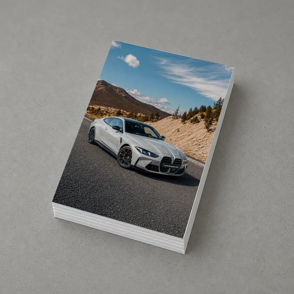 BMW M4 Coupe on Mountain Road – Postcards