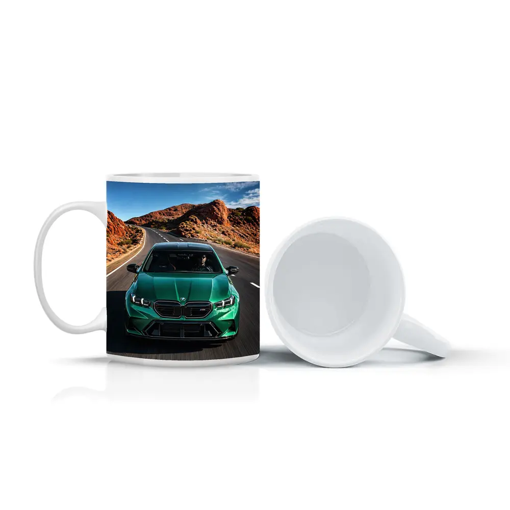 BMW M5 Sedan Green Desert Road Drive – Mugs