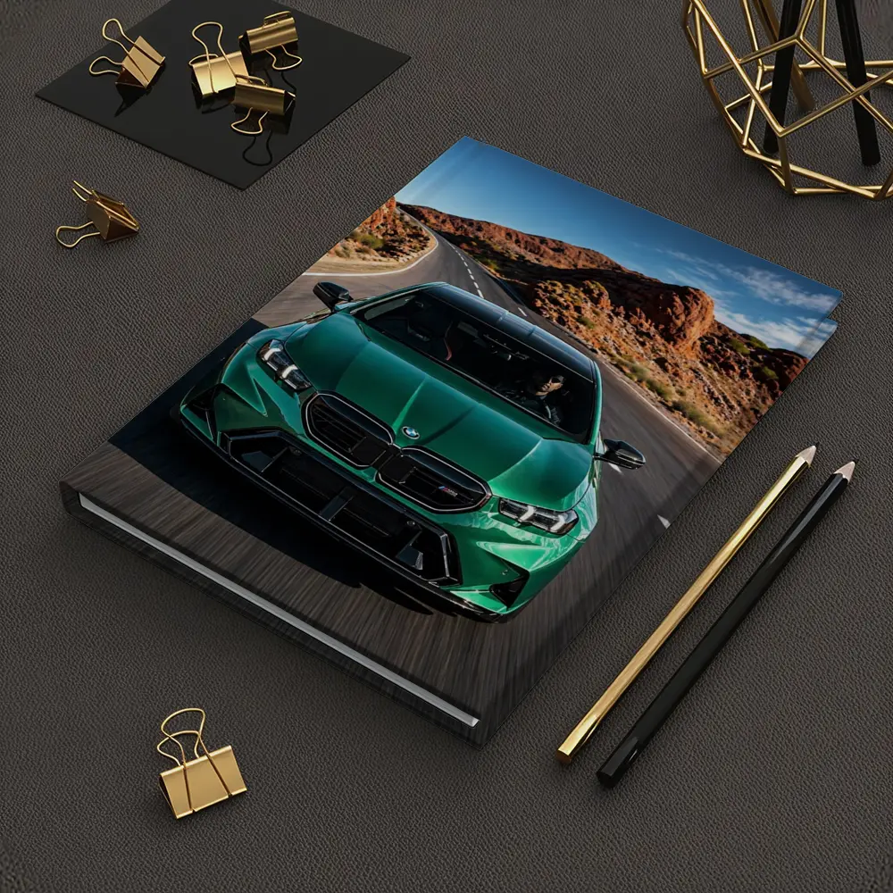 BMW M5 Sedan Green Desert Road Drive – Notebooks