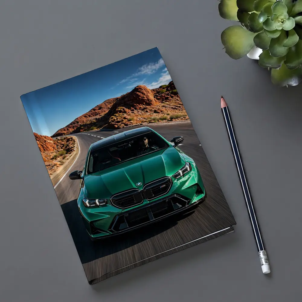 BMW M5 Sedan Green Desert Road Drive – Notebooks