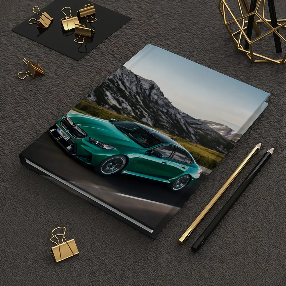 BMW M5 Green Sedan Mountain Road Drive – Notebooks