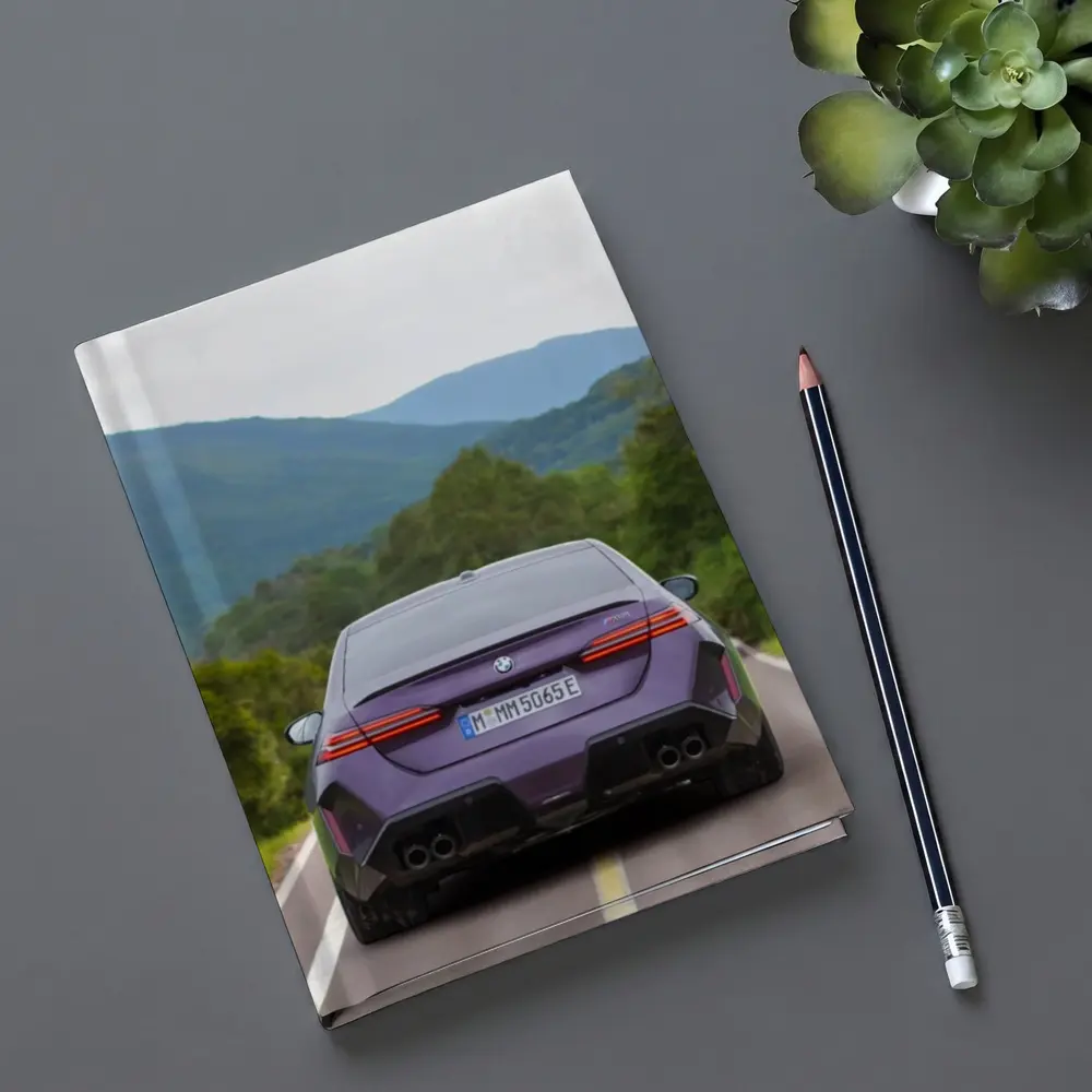 BMW M5 Purple Sedan Mountain Road Drive – Notebooks
