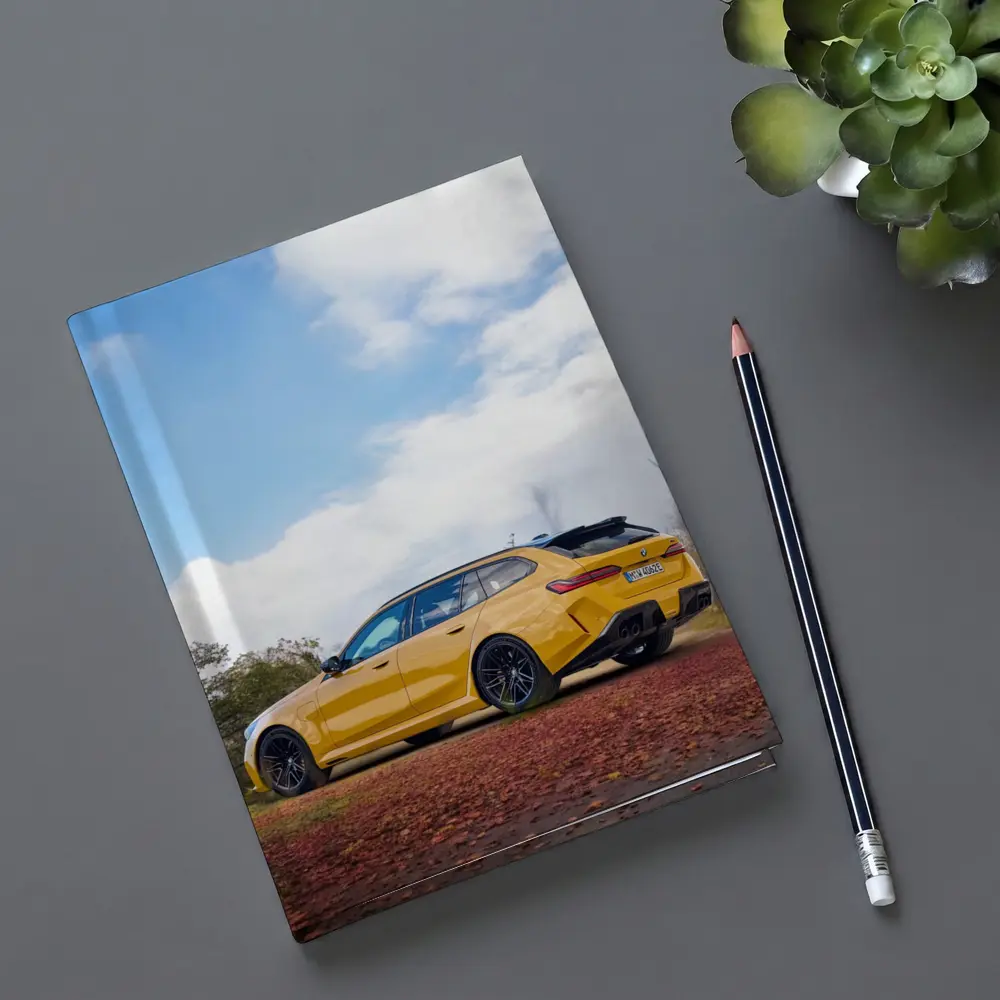 BMW M3 Touring Yellow Autumn Countryside – Notebooks
