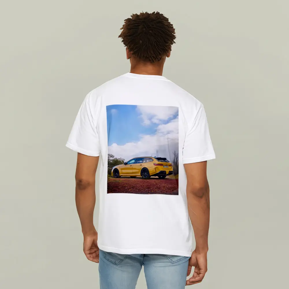 BMW M3 Touring Yellow Autumn Countryside – T-Shirts