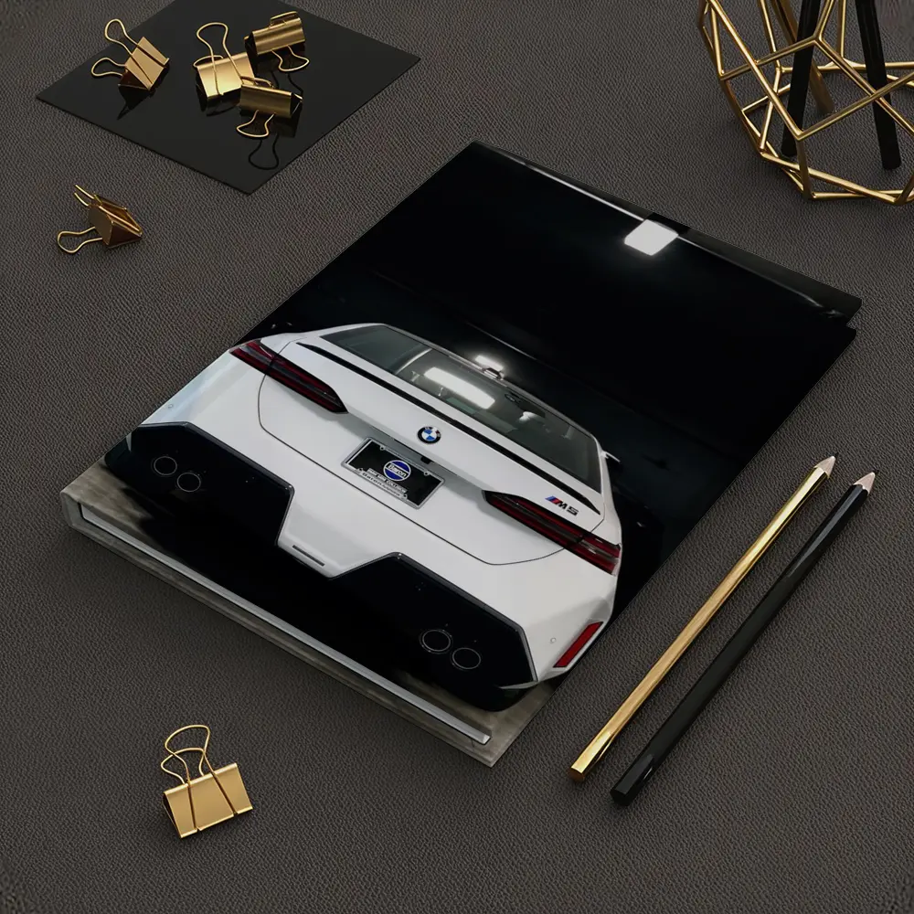 BMW M5 Rear View Dark Garage – Notebooks