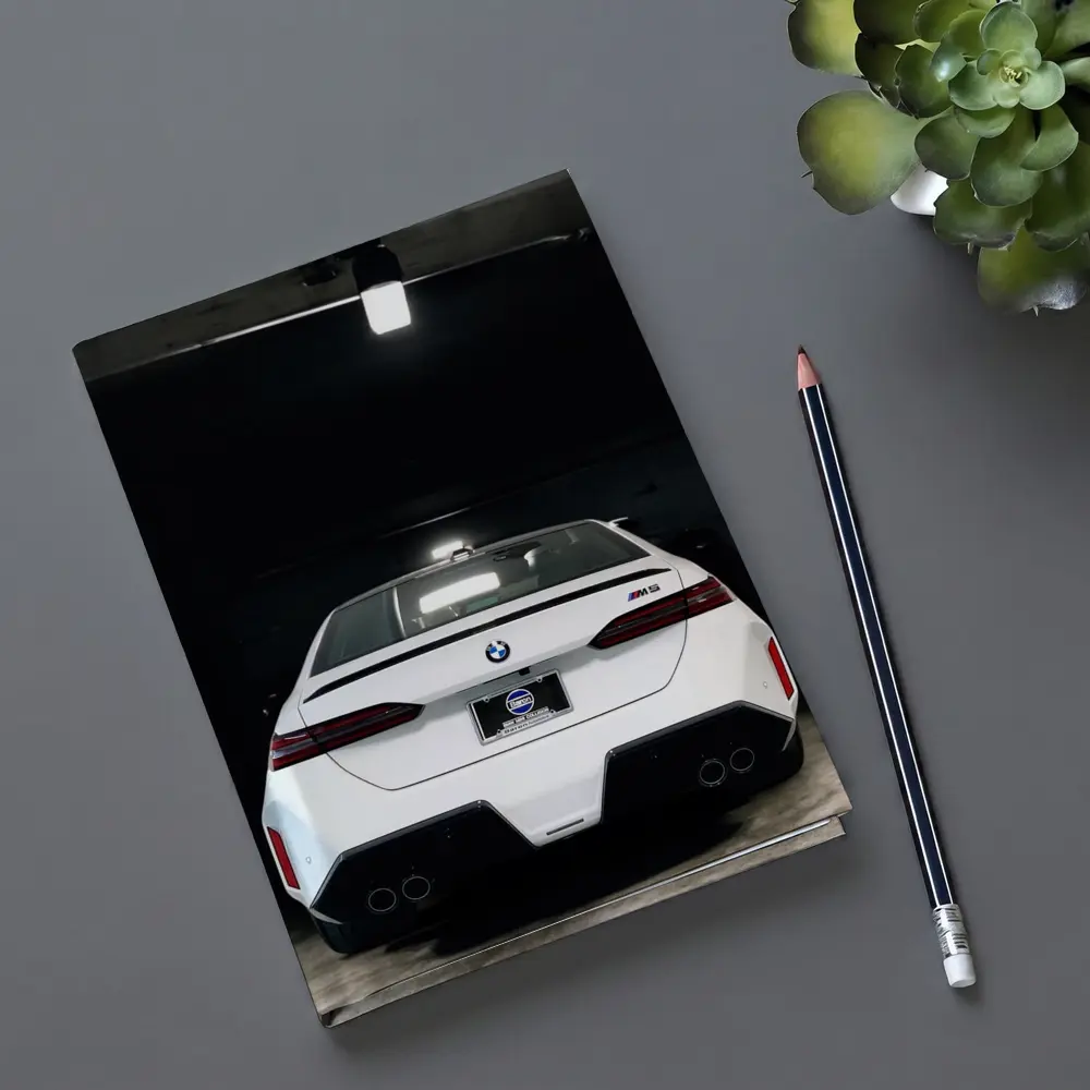 BMW M5 Rear View Dark Garage – Notebooks