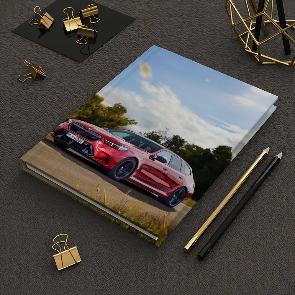 BMW M5 Touring Red On Country Road – Notebooks