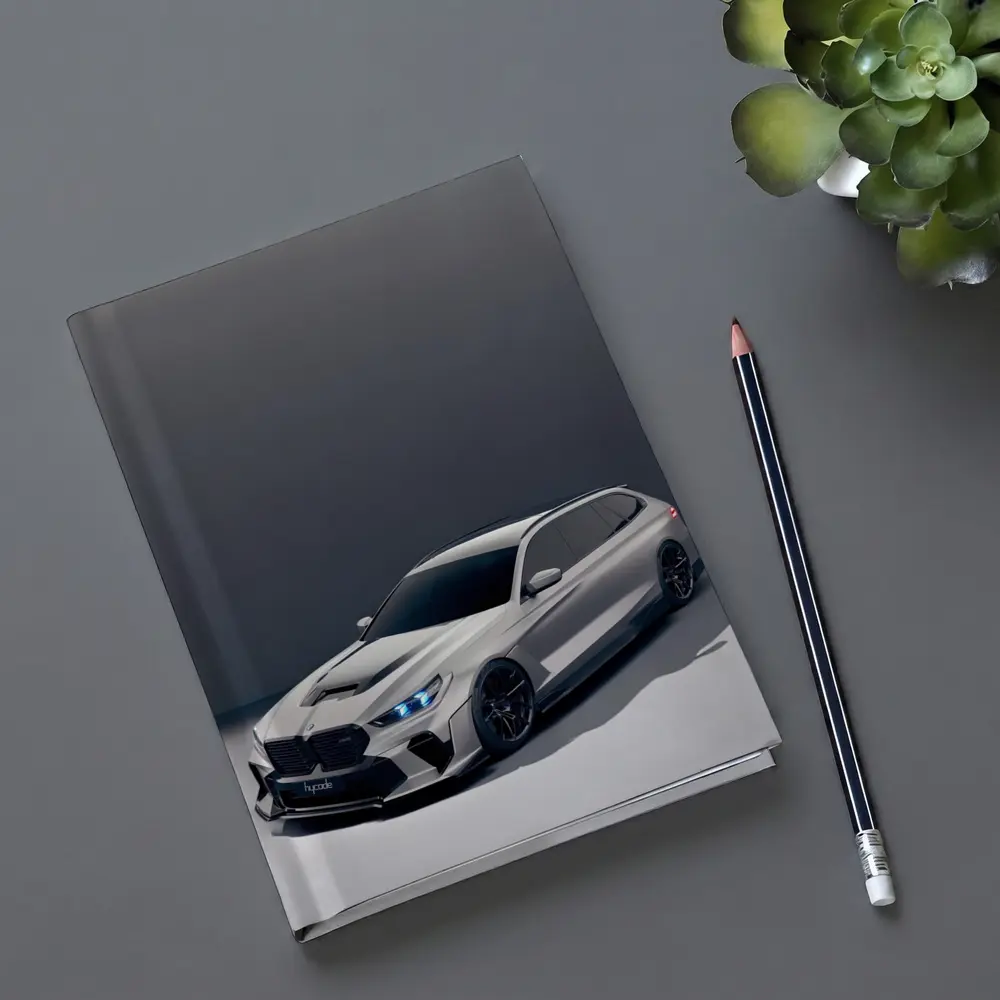 BMW M5 Touring Gray Studio Background – Notebooks