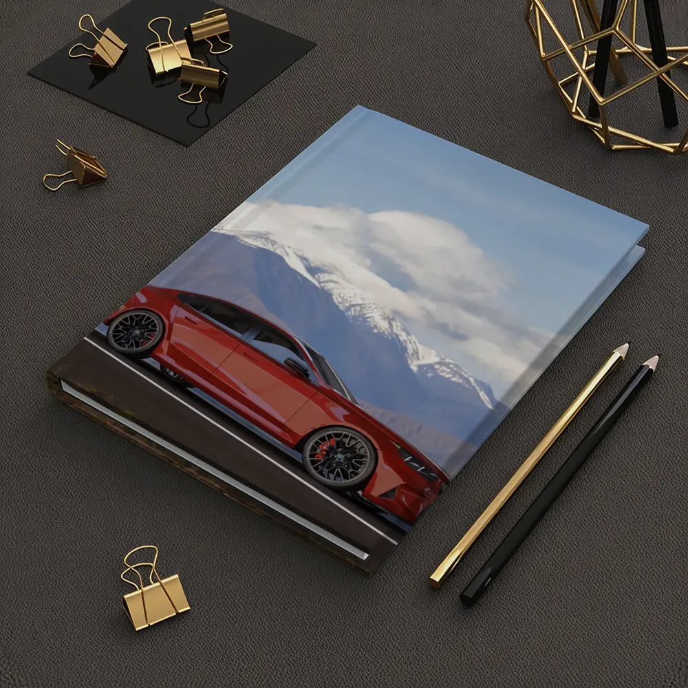 BMW M5 Red Sedan Mountain Road – Notebooks
