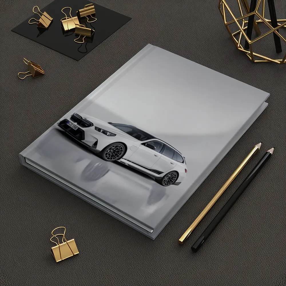 BMW M5 Touring White Studio Background – Notebooks