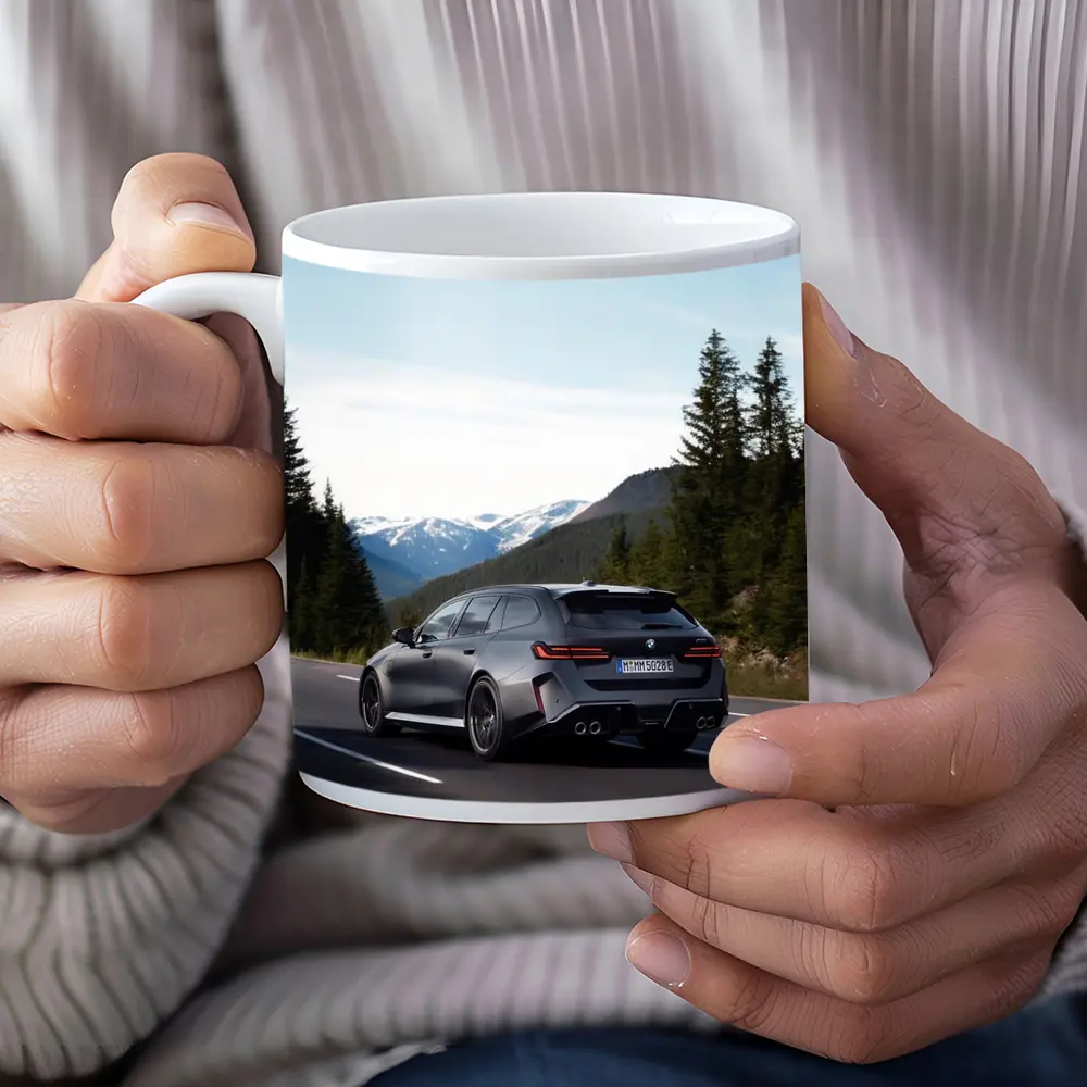 BMW M5 Touring Gray Mountain Road Drive – Mugs