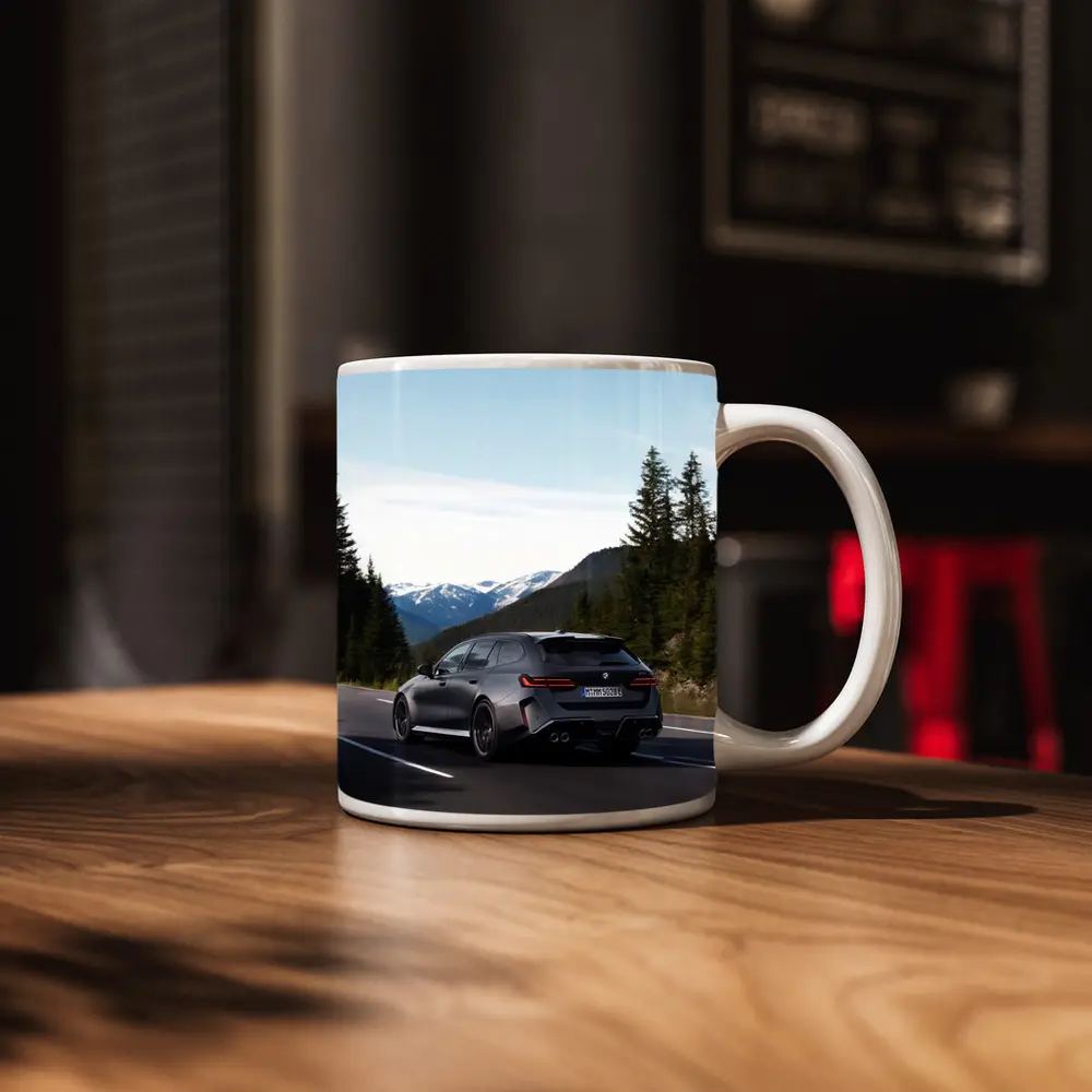 BMW M5 Touring Gray Mountain Road Drive – Mugs