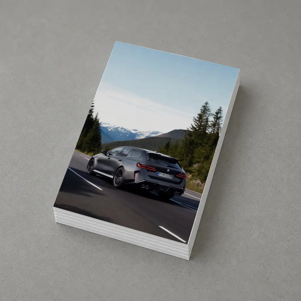 BMW M5 Touring Gray Mountain Road Drive – Postcards