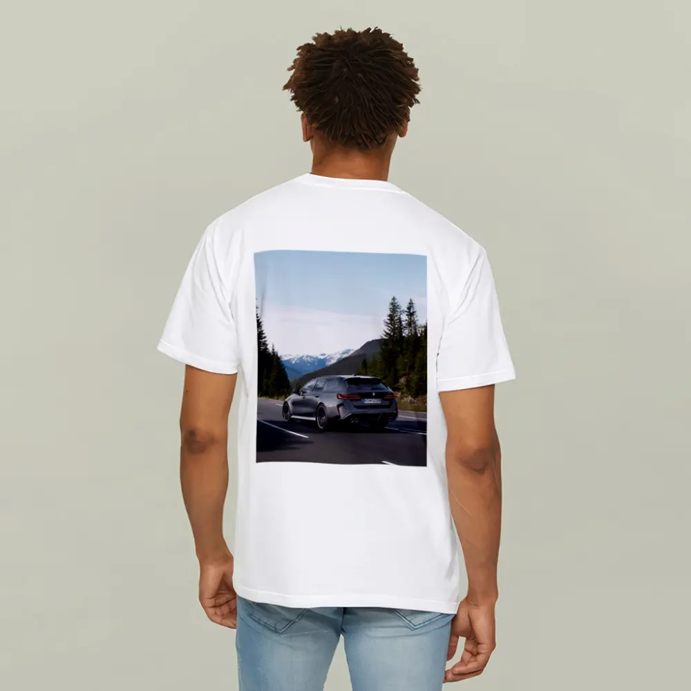BMW M5 Touring Gray Mountain Road Drive – T-Shirts